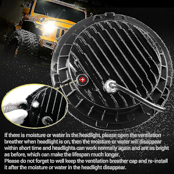 2024 Par 7\" LED-ajovalot Halo E Merkitty RHD Land Rover Defillelle