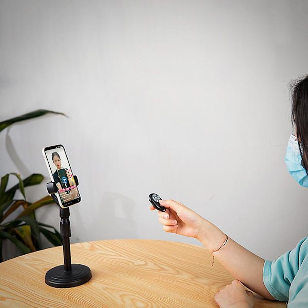 Bluetooth-videokameran kaukosäädin iPhone Xiaomi Samsung Oppo Android -matkapuhelimille Tiktok-elokuvasivun kääntämiseen