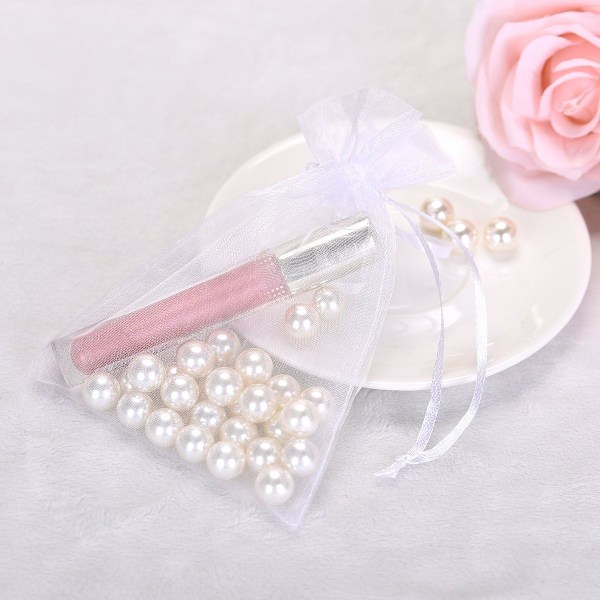 100 stk. Organza Poser med Snøre 10 x 15 cm Klar Smykker Bryllup-XM2-