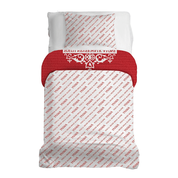 Liverpool FC You´ll Never Walk Alone Påslakanset Enkelsäng Röd Röd/Vit Red/White Single