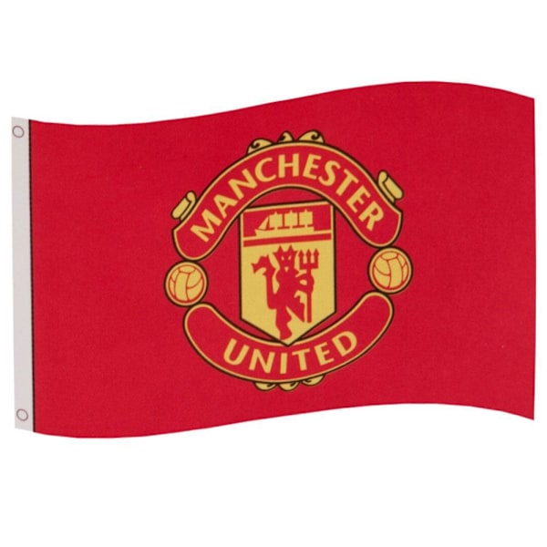 Manchester United FC Lippu Yksi Koko Punainen Punainen