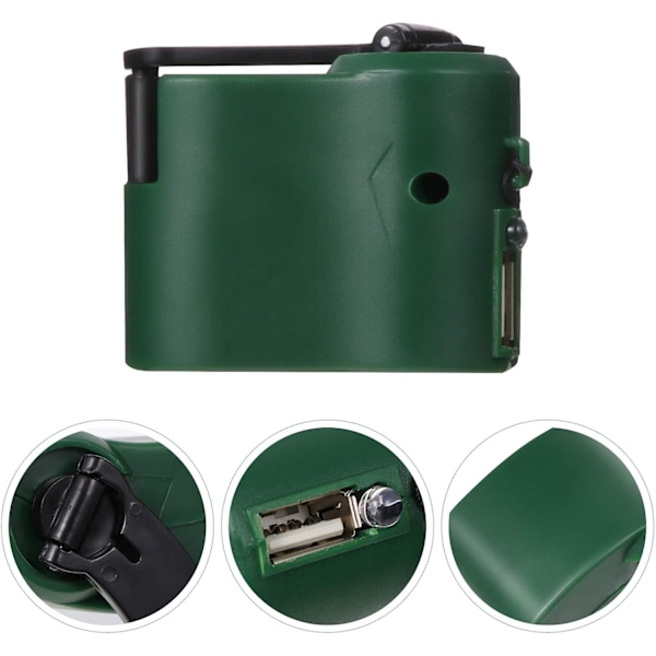 1 x handvevsgenerator utomhus nödladdare USB-port