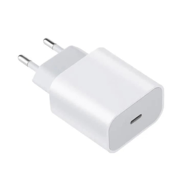 25W hvit USB-C hurtiglader for iPhone 16 Pro Max, iPhone 16 Pro, iPhone 16, iPhone 16 Plus