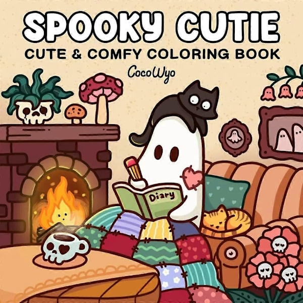 Little Corner/Cozy Friends/Spooky Cutie/Comfy Days/Fuzzy Hygge/Girl Moments Sød & Behagelig Malebog for Voksne og Teenagere-Xin B