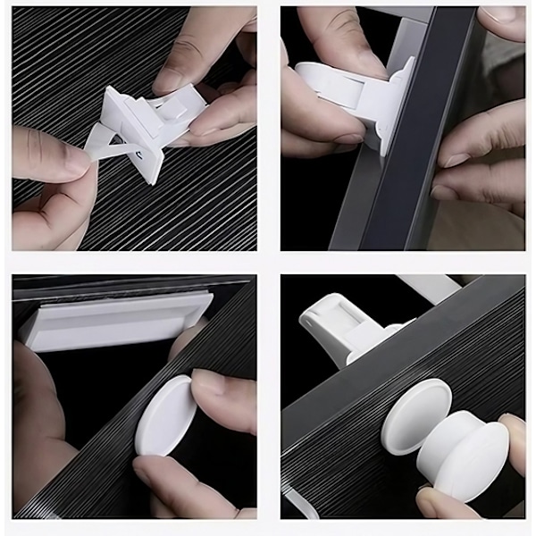 10x Magnetisk Børnelås - Invisible Magnetic Lock 150