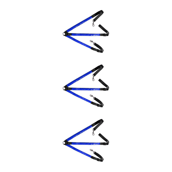 1/2/3/5 Justerbar LED-hestebrystkrage Svært Synlig Blå Blue 3PCS