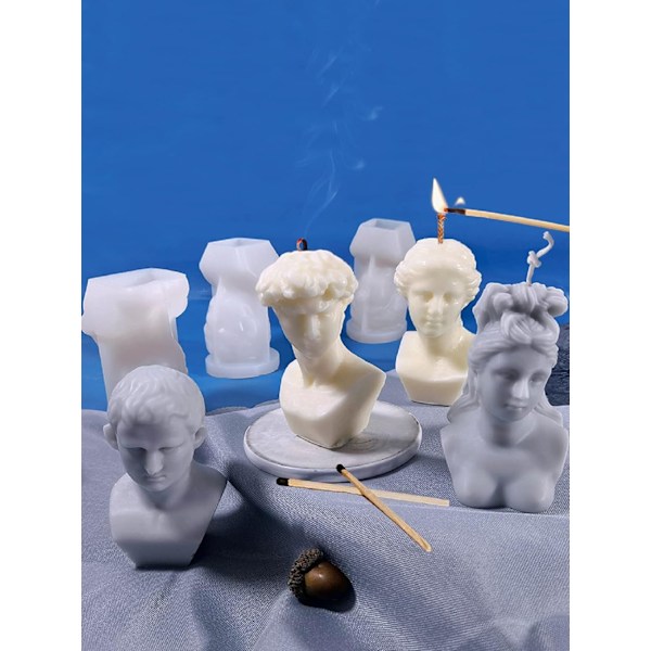 Venus Gudinne Ljusform, Kroppskonst Skulptur Silikonform