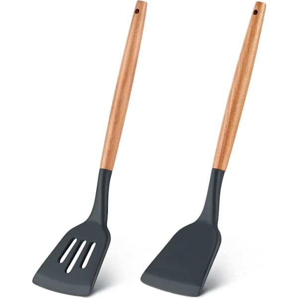 2 Dele Silikone Hulske Sæt, Silikone Stegespade