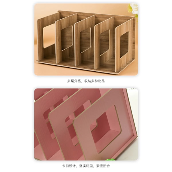 Foldbart CD-stativ i træ DVD-stativ Bogstativ-XM3-