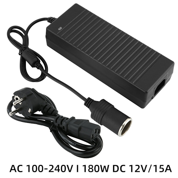 230V til 12V billader strømforsyning 180W 15A likeretter spenningsomformer DE