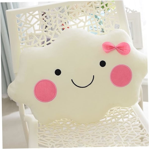 Smiley Face Moln Kudde Mjuk Plysch Sovkudde Fylld-XM2-