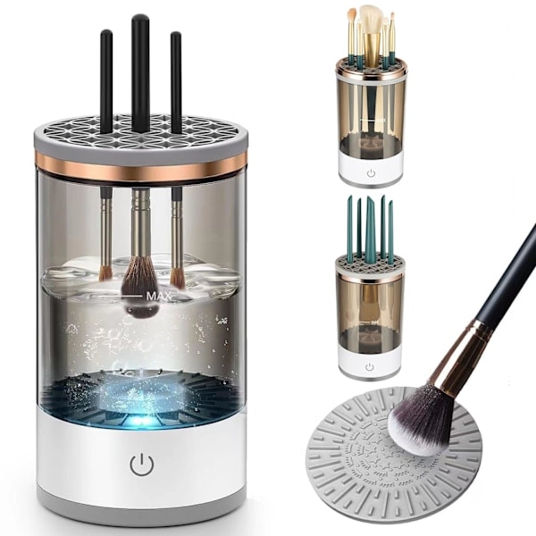 Automatisk Makeupbørste Rengøringsmaskine Elektrisk Makeupbørste Rengøringsmaskine Makeupbørste Rengøringsværktøj God Gave til Mor, Kone