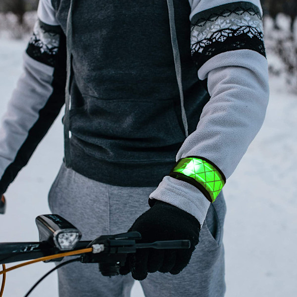 LED-armbånd lysbånd til sport udendørs reflekterende bånd sikkerhed