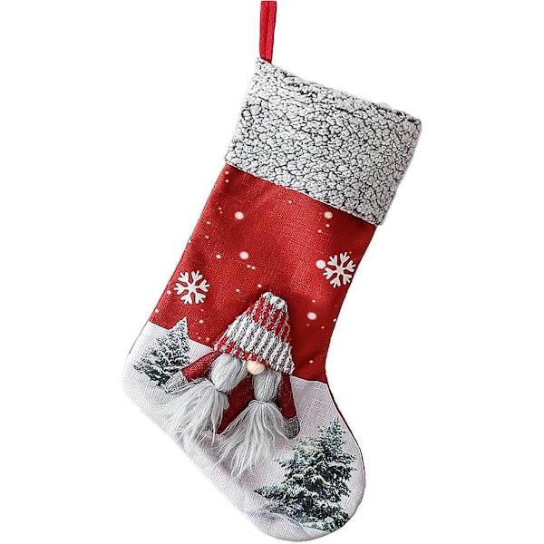 Julstrumpor Hänge Jultomte Snögubbe Strumpa Dekor