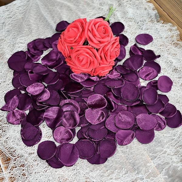 Rosensilkesblad 200 Stycken För Bröllop, Jul, Födelsedag