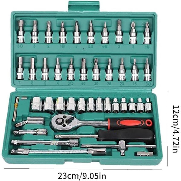 Topnøglesæt Auto Reparationsværktøj Sæt Slider Sæt Kit Kit-XM2-