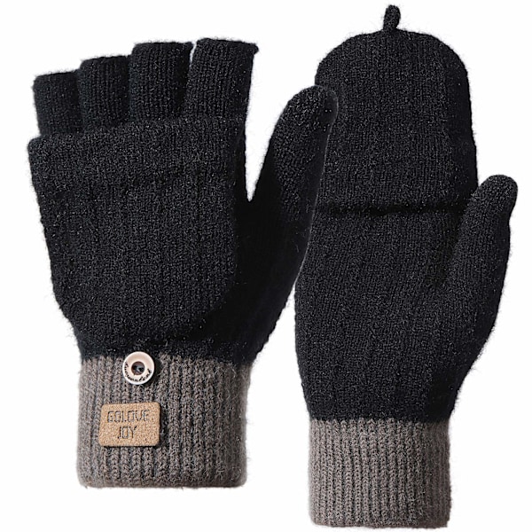 Damehandsker vinter touchscreen handsker strikkede fingerhandsker-XM2-