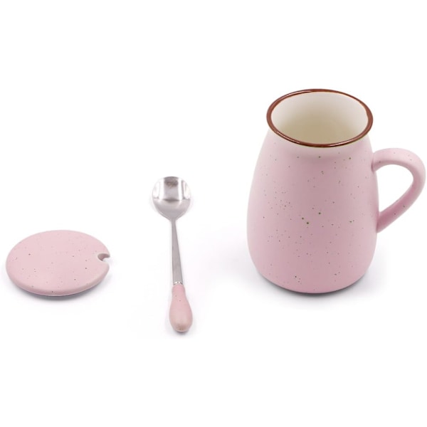 Pink Kaffekopper Krus 35 cl Keramisk Sød Kreativt Kaffekrus Sæt