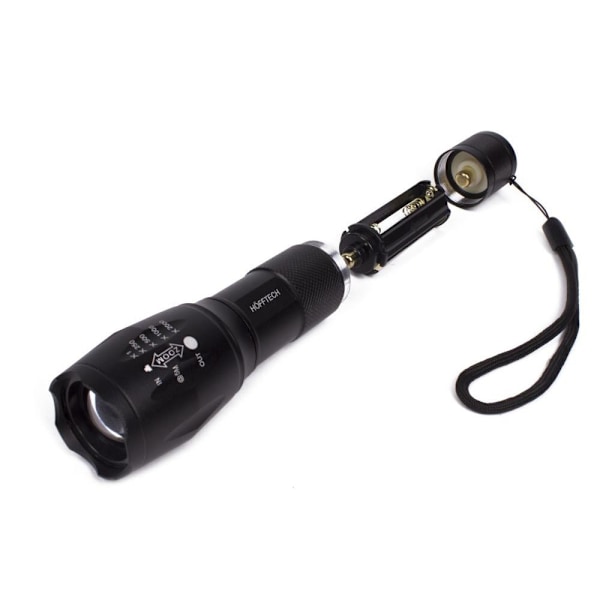 Lommelygte / Taktisk LED-lygte - 5W Superbeam Black Svart