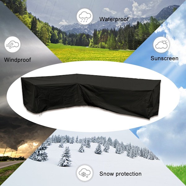 Utemöbelskydd, Uteplatsmöbelskydd, Vattentätt, Allmän Användning (300 cm L x 300 cm B x 97 cm H)-XM3-