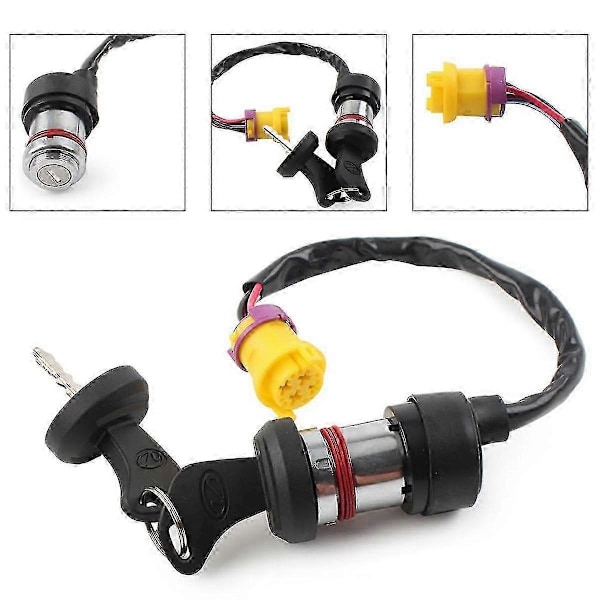 Tenningslås Nøkkelbryter 4 Ledninger for Linhai 250 250Cc 260 260Cc 300 300Cc 400 400Cc ATV UTV-XM4-