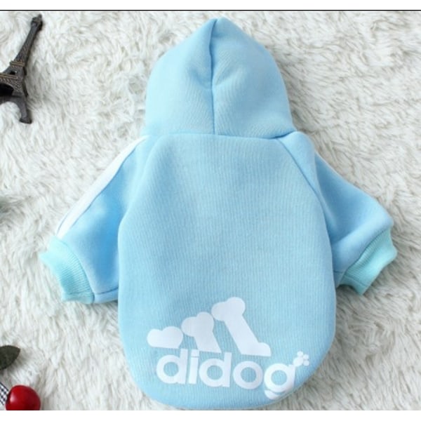 Kläder för hundar Brighthome Adidog husdjurskläder / Små / Medium / Stora hundkläder Ljusblå Light Blue L Length30cm Chest40 Cm Approx