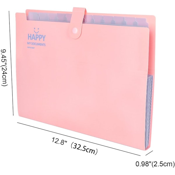 Fackindelad mapp A4, dokumentmapp A4 expanderbar portabel-XM2-