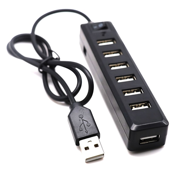 USB Hub 7 Port Expander Adapter USB 2.0 Hub Multi USB Splitter