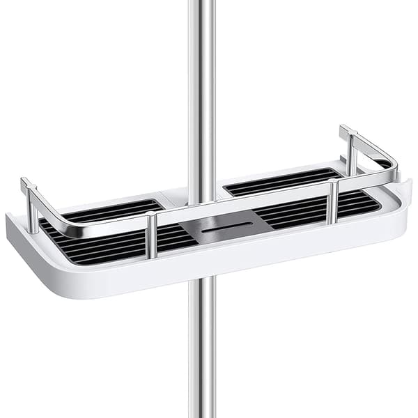 Chic Shower Shelf, Durable Shower Caddy with Rust-Proof Guarantee, Chrome-Plated ABS Material for Waterproof Corrosion Resistance, Space-Saving-FM-