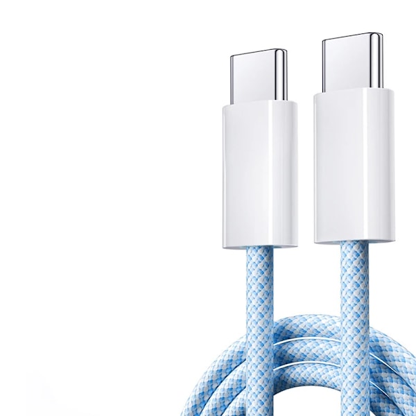 2023 Original USB C Kabel til iPhone 15 Pro Max iPad PD 65W 45W 25W Turbo Opladningskabel Type C Hurtiglader til Samsung S23 S22 Blå