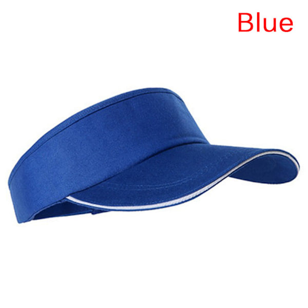 Säädettävä unisex miesten naisten tavallinen aurinkosuoja urheilu golf tennis B Blu-KK1- Blue one size
