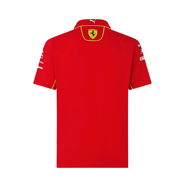 F1 Racing Team Racer Rød T-shirt Formel 1 Kortærmet Poloshirt med lynlås XL