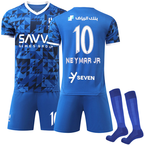 Al-Hilal Saudi FC Hemme Fotboldragt til Børn Nr. 10 Neymar 2004-2025 24-25 home adult XL