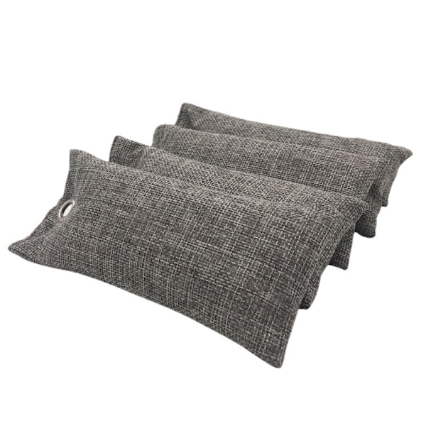 4 Pak Sko-Deodoriserpose Deodoriser (75g pr. pakke) Aktiveret Bambus Kul Luftrensende Pose Deodoriser til Gymnastikpose Bil Kæledyr Garderobe