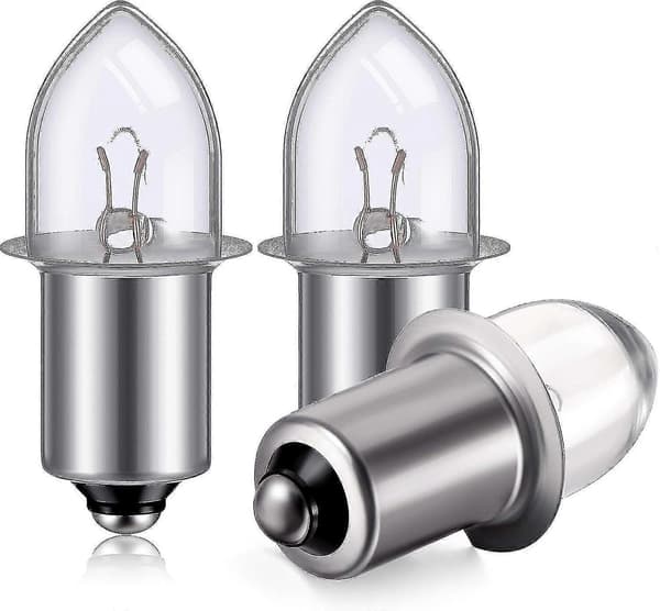 6V/4D-4.8V 0.75A Bajonetti Krypton Vaihtolamppu Taskulamppu (3 kpl) - Perfet-FM- 3