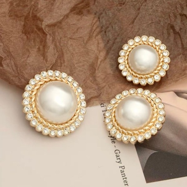 10 kpl Helmivaatteiden Napit Paita Napit KULTA 15MM10ST 10ST kulta gold 15MM10pcs-10pcs