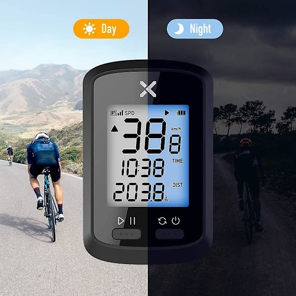Smart GPS Cykeldator Trådlös Cykel Digital Hastighetsmätare Cykelvägmätare Xoss