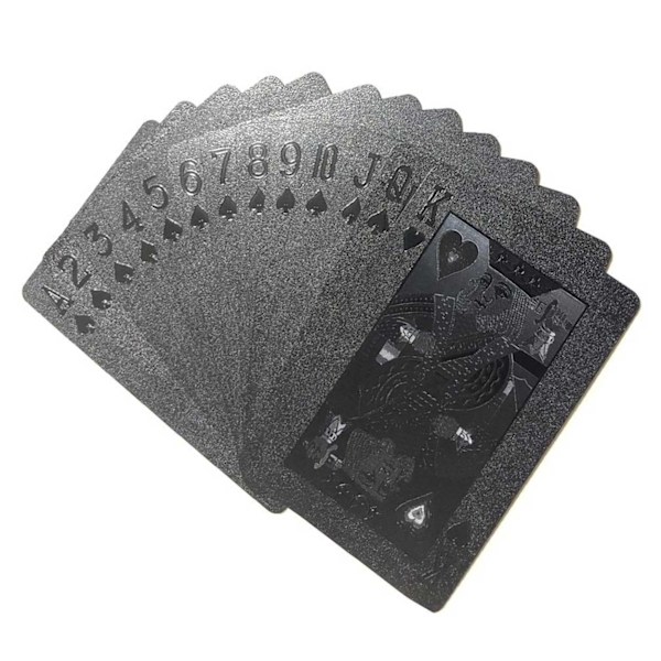 Musta Metallinhohtoinen Pelikortti Dödskallar Poker Kortlek Heavy Metall Musta black