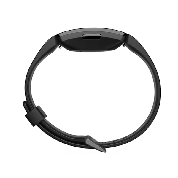 Smartklokke Fitbit Inspire HR Urskive Svart 45mm Rem Gummi Aktivitetsmåler svart black