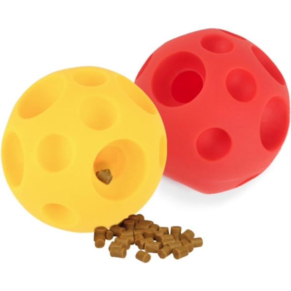 Interaktiv Hundleksak Boll Godisautomat Gummi Hundboll Tuggleksak