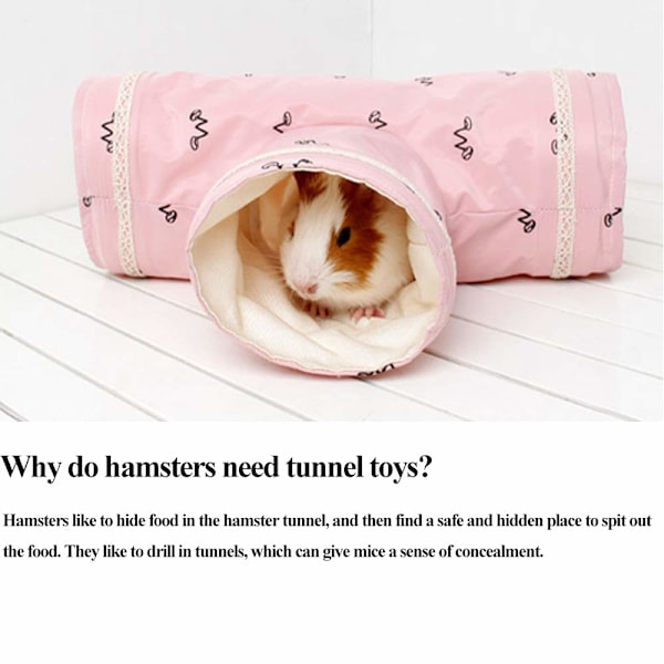 Sammenklappeligt Hamster Legetunnel Lille Dyr Gemmested Kæledyrslegetøj