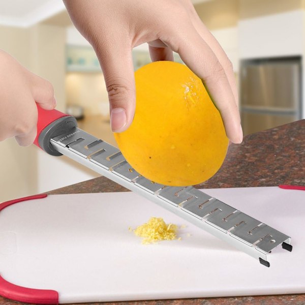 Citron zester og ostehøvl i rustfrit stål Frugt