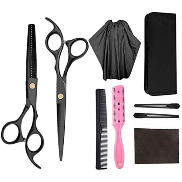 9 st Professionella Frisörsaxar Professional-XM2-