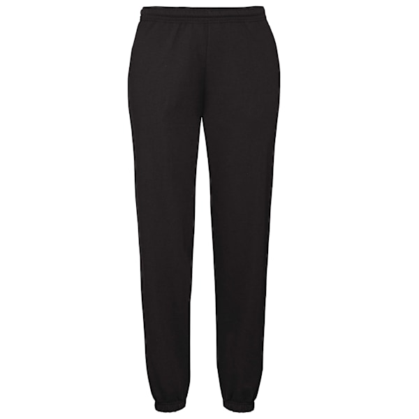 Fruit Of The Loom Joggebukser/Sweatpants for menn med elastisk mansjett, svart svart