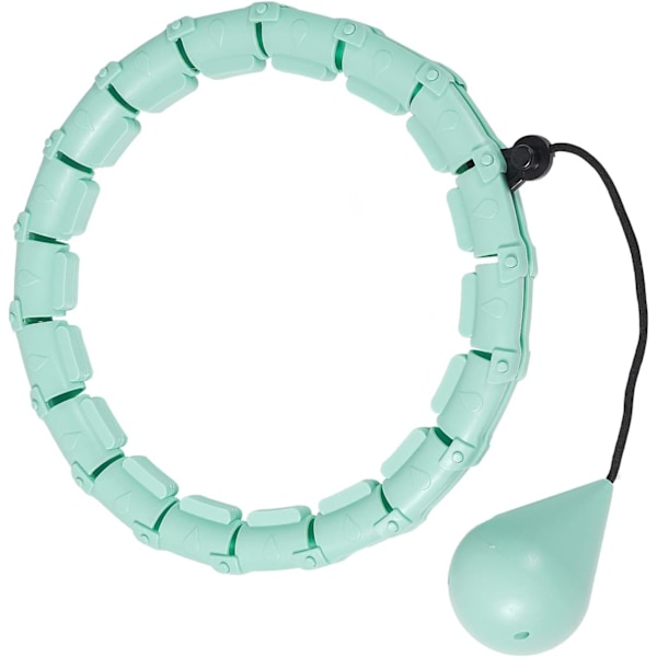 Viktad Hula Hoop, Smart Hula Hoop med Boll, 24 Löstagbara Knutar Auto-Spinnande Fitness Viktminskning Massage för Vuxna och Barn Träning