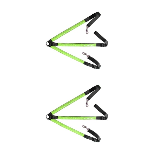 1/2/3/5 Justerbar LED-hestebrystkrage Meget Synlig Grønn Green 2PCS