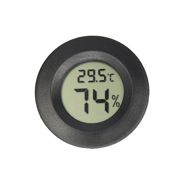 Mini 4,5 cm Sort Digitalt Termometer Hygrometer, Digital LCD