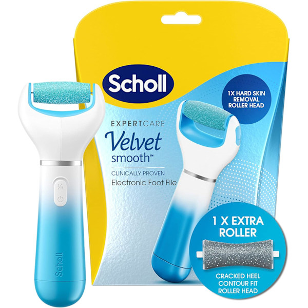 Scholl Velvet Smooth Wet & Dry Sähköinen Jalkaraspi Sininen Rui-KK2-