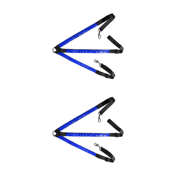 1/2/3/5 justerbar LED-hestebrystkrave meget synlig Blå Blue 2PCS