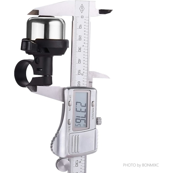 Cykelklocka Mässing Mini, Silver (2-pack)-XM2-